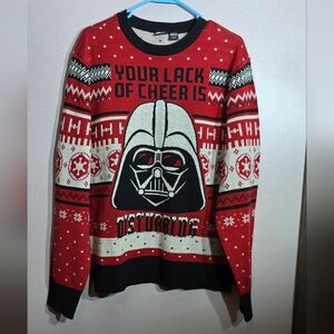 Star Wars Red and Black Crewneck Sweater
